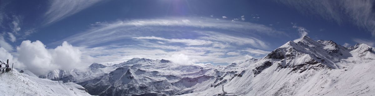 Een van de vele uitzichten van de Grossglockner Hochalpenstrasse in Oostenrijk