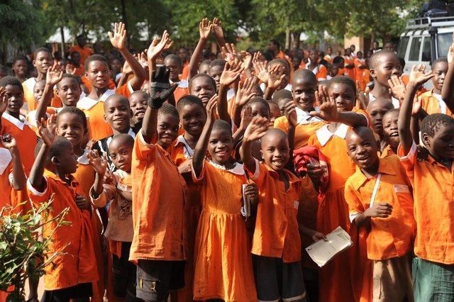 blije kinderen in Malawi