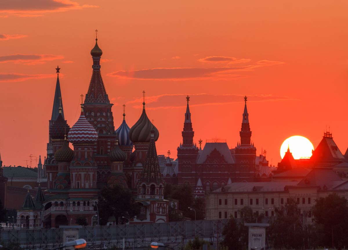 Russia, Moscow, Red Square, St. Basil's Cathedral, Historical Museum, GUM.