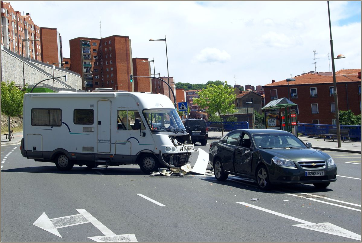 Afscheid van onze camper in de Spaanse stad Bilbao 06-2014