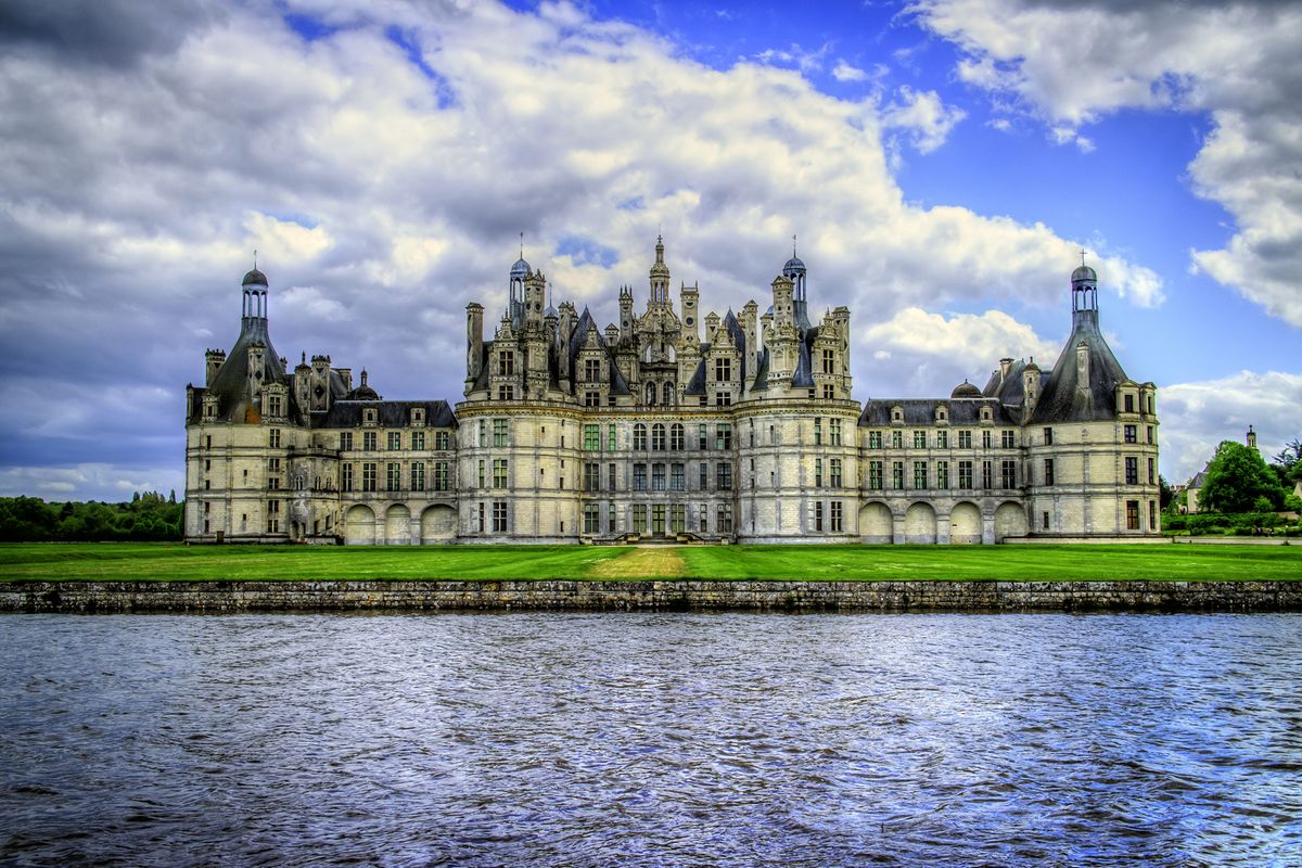 Panorama HDR photo composed of 12 separate pictures. Chateau Chambord France