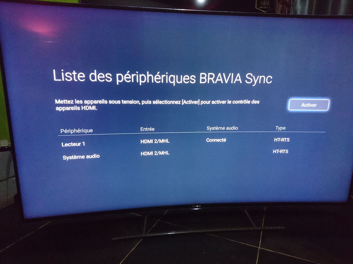 Pourtant je suis connecté sur HDMI 4. Si je sélectionne lecteur 1 je n'aurai aucun résultat